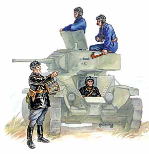 3504 - танкисты Красной Армии: командир, механик-водитель, стрелок, радист-пулеметчик