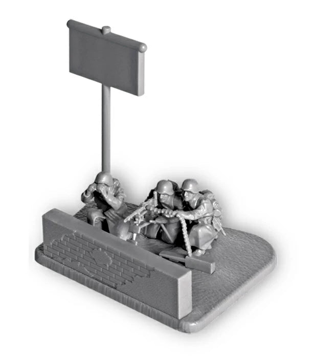 6210 - немецкий пулемет МГ-34 с расчётом в зимней униформе 1941-45 гг.