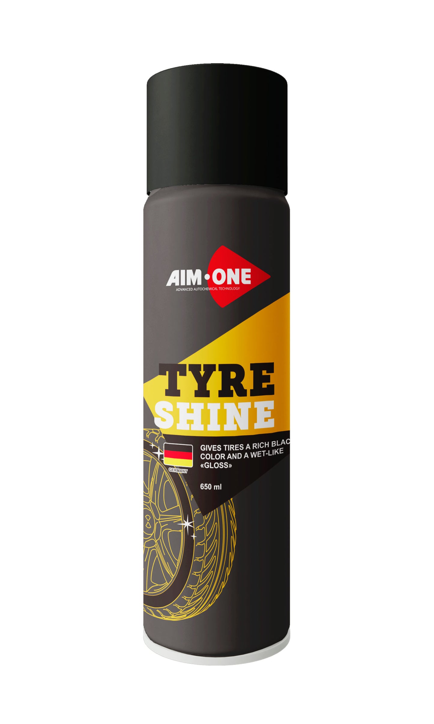 AIM1-TS-500 - блеск для шин Aim-One, баллон: 650 мл.