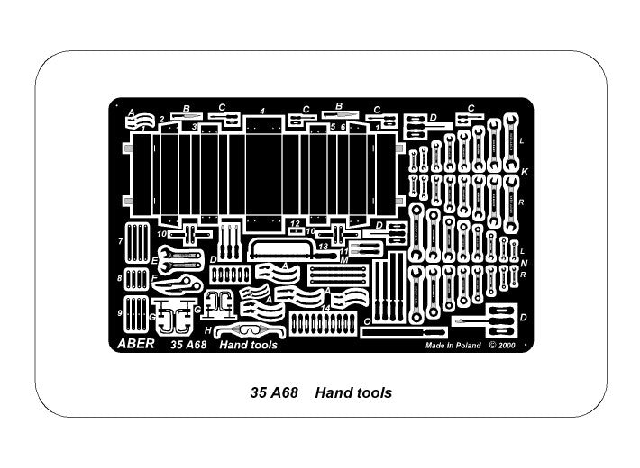 AR-35A068 - фототравление для диорам (ручные инструменты)