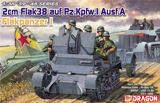 DR-6220 - немецкая самоходная зенитная установка 2-cm Flak 38 Ausf. A на базе танка Pz.Kpfw I