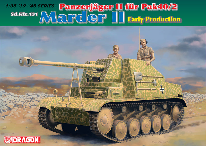 DR-6769 - лёгкая по массе немецкая противотанковая САУ Marder II (Мардер 2) с противотанковым орудием PaK 40/2