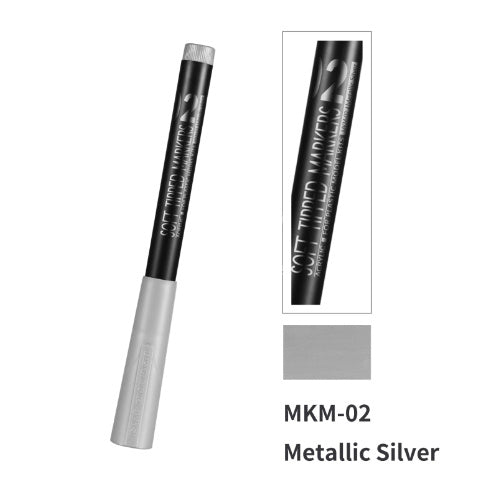 DSP-MKM-02 - премиальный маркер цвета серебристый металлик для окраски литников