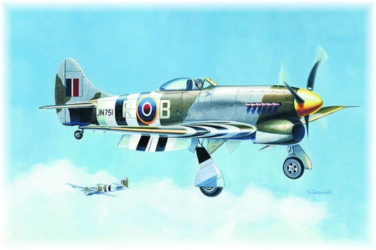 ED-8074 - британский одноместный истребитель Hawker Tempest Mk.V ранней модификации