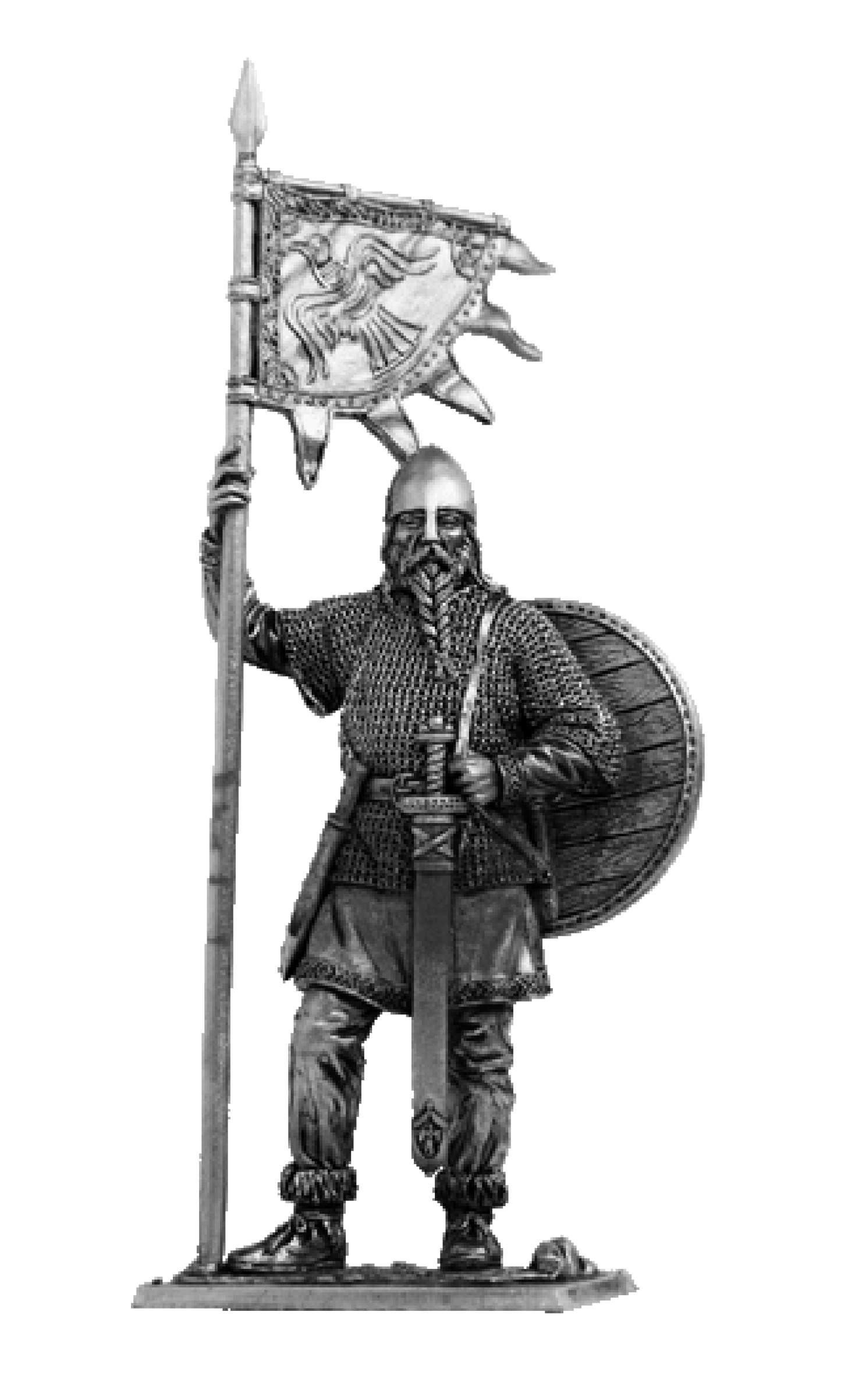 EK-M216 - викинг со знаменем, 9-10 вв.