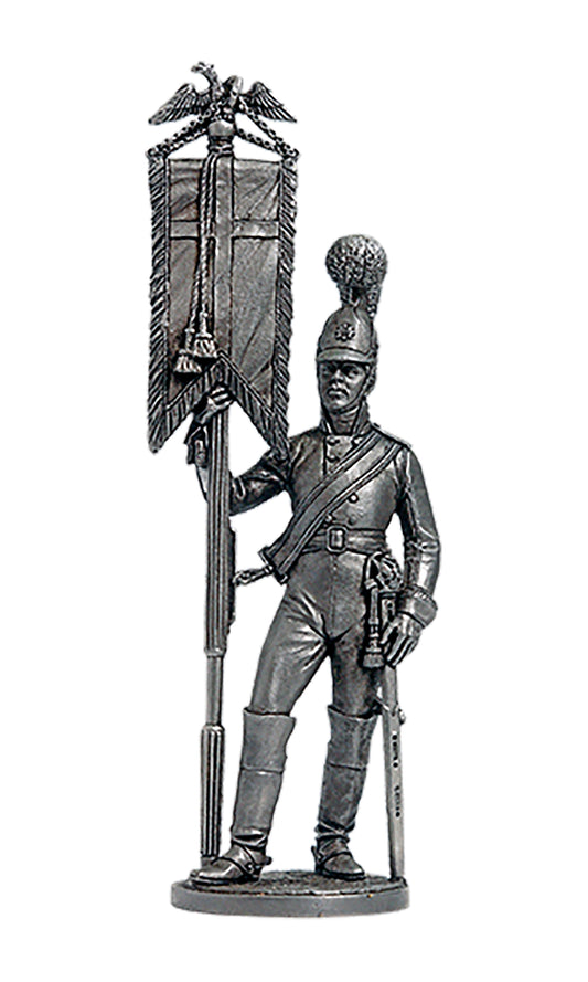 EK-NAP-68 - эстандарт-юнкер Кавалергардского полка со штандартом. Россия, 1805-08 гг.