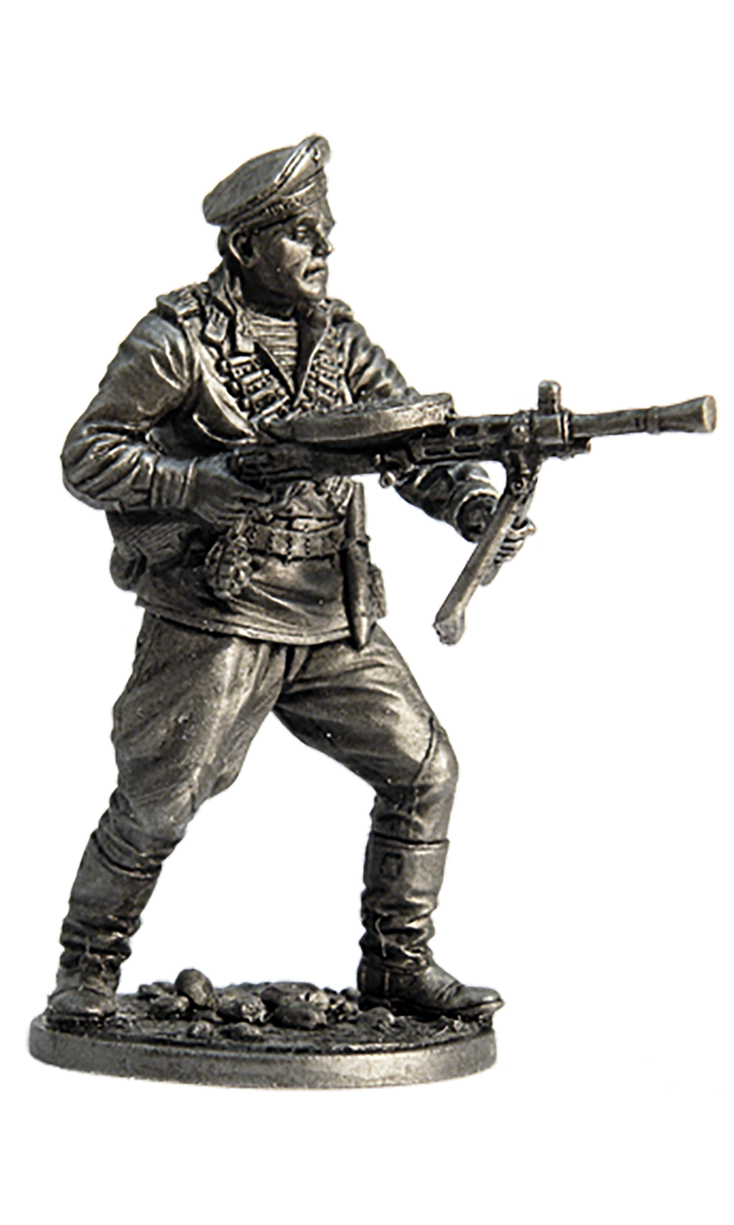 EK-WW2-15 - краснофлотец морской пехоты Черноморского флота с пулемётом Дегтярева. 1943-45 гг. СССР