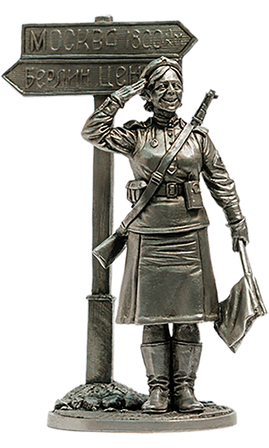 EK-WW2-20 - военная регулировщица, ефрейтор Красной Армии. 1945 г. СССР