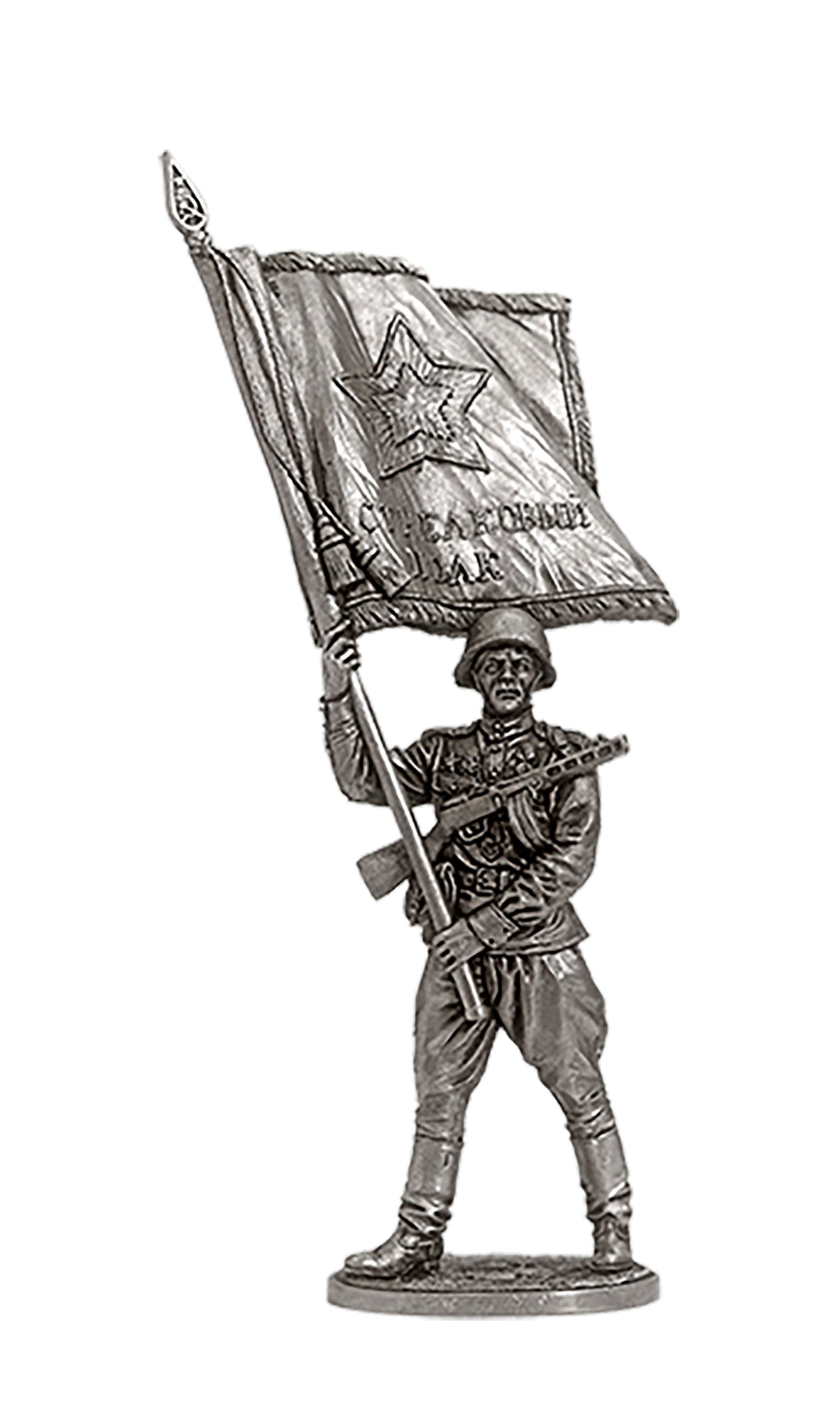 EK-WW2-45 - старшина Красной Армии с полковым знаменем. 1943-45 гг. СССР