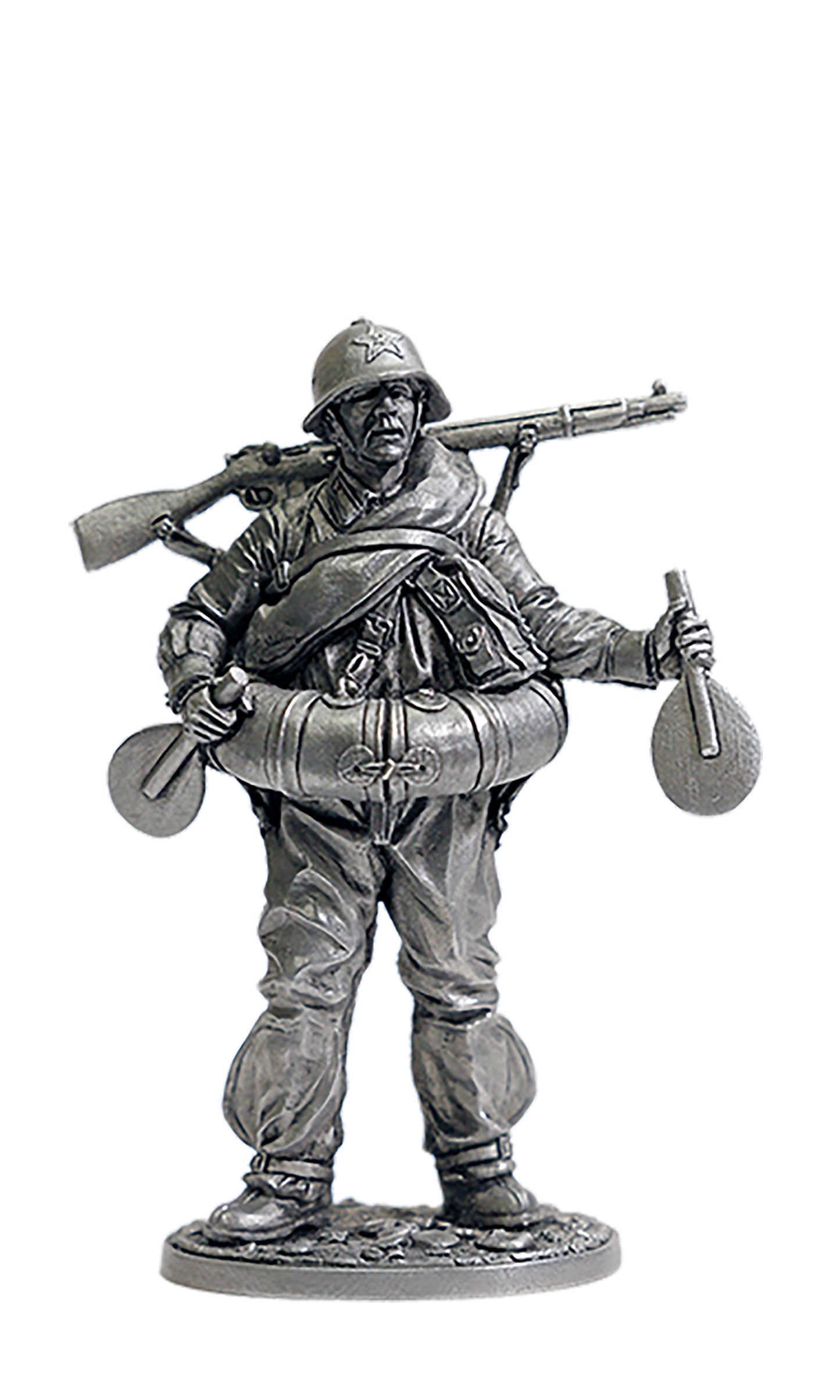 EK-WW2-57 - боец РККА в плавательном костюме МПК. 1939-43 гг. СССР
