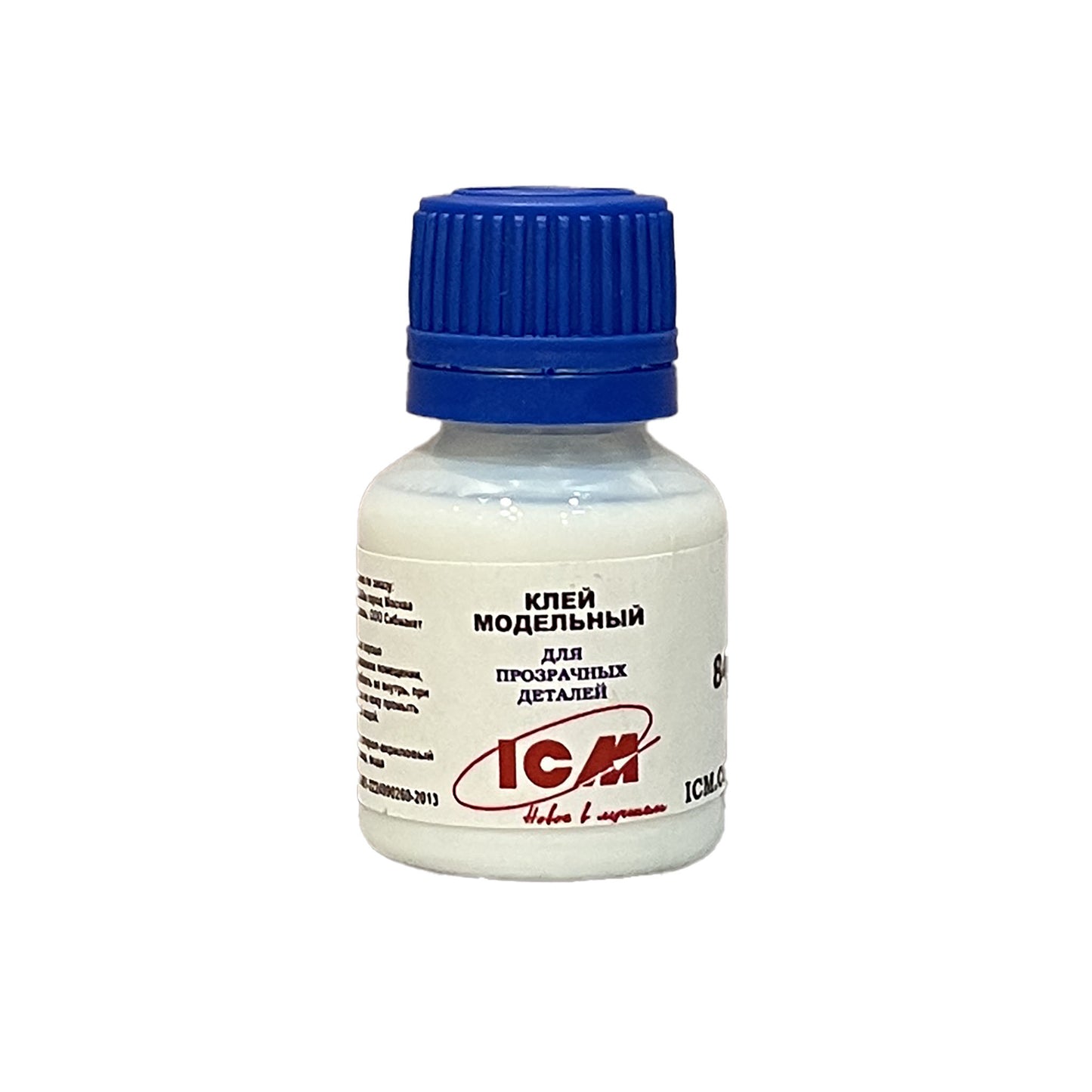 ICM-84032 - клей для моделей ICM для прозрачных деталей, флакон: 15 мл.
