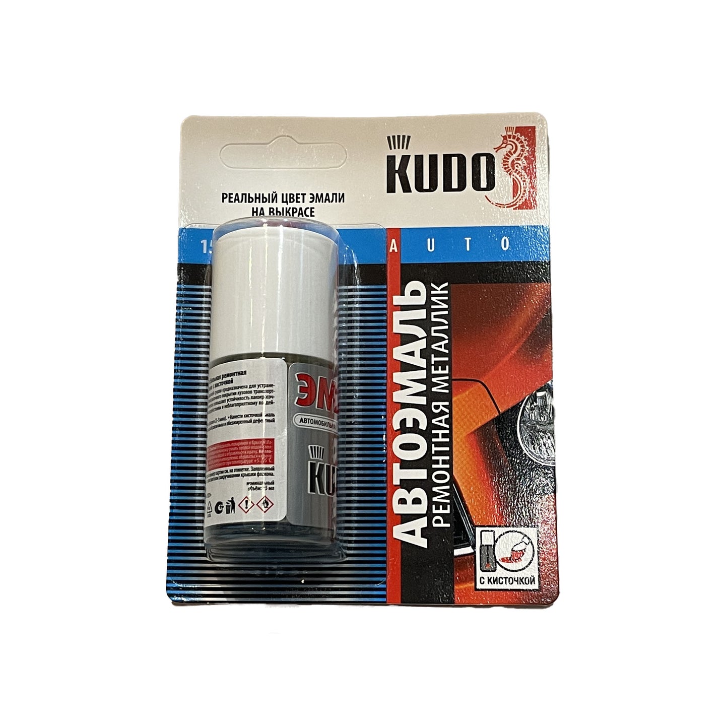 KU-72458 - автомобильная ремонтная эмаль Kudo, цвет: 1C0 Silver Metallic Clearcoat серебристый металлик Toyota