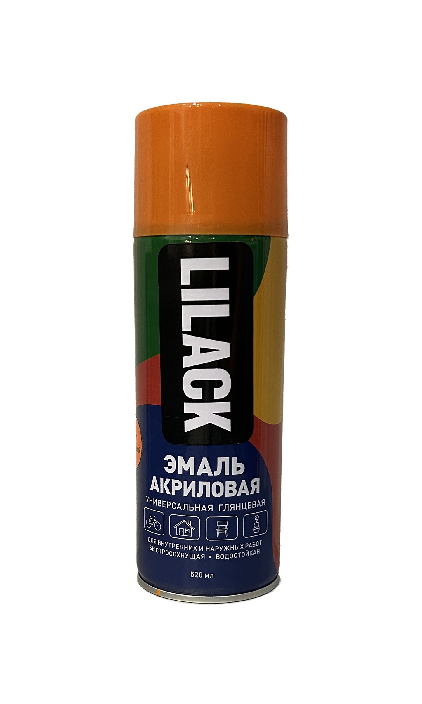 LK-0101-31-DX - аэрозольная эмаль универсальная, цвет: апельсиновый глянцевый, баллон: 520 мл.