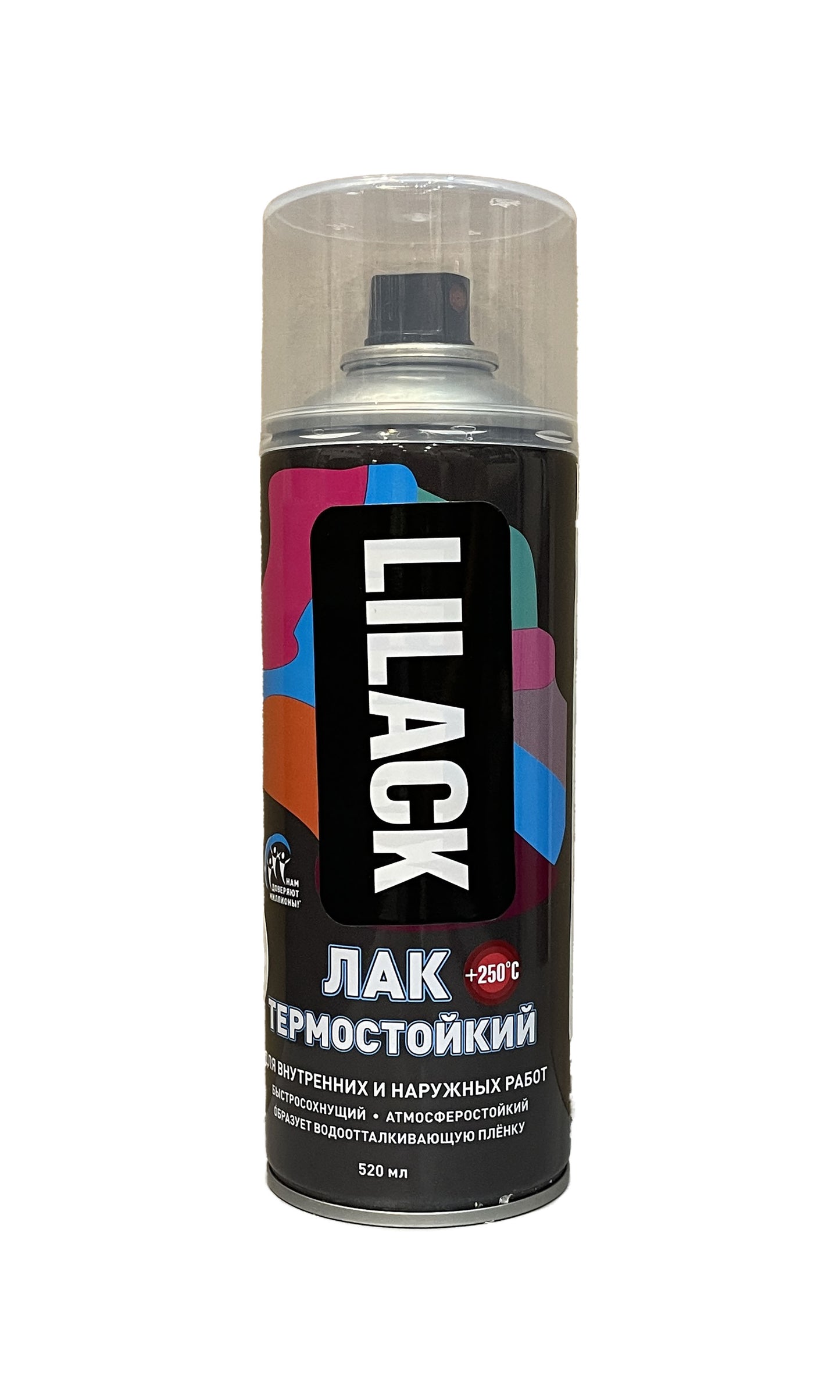 LK-0112-05-DX - аэрозольный термостойкий лак, цвет: прозрачный глянцевый, баллон: 520 мл.