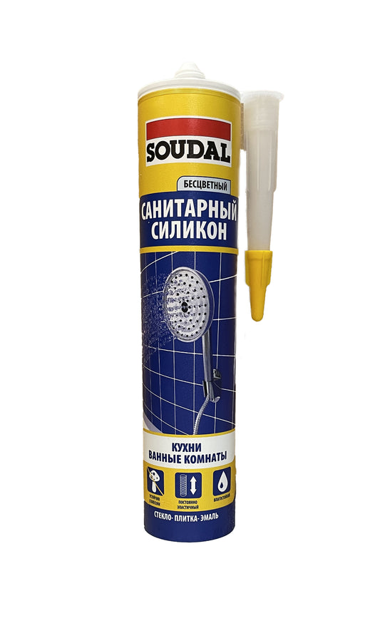 SOU-105897 - пистолетный санитарный бесцветный силикон, картридж: 280 мл.
