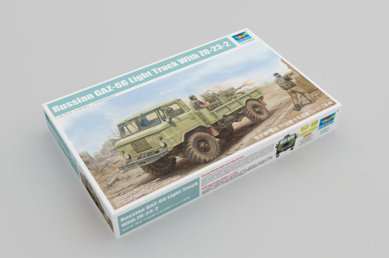 TR-01017 - советский грузовой автомобиль ГАЗ-66 с зенитной установкой ЗУ-23-2