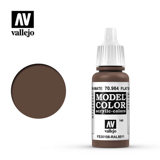 VAL-70984 - акриловая краска Model Color, цвет: коричневый матовый, флакон: 17 мл.