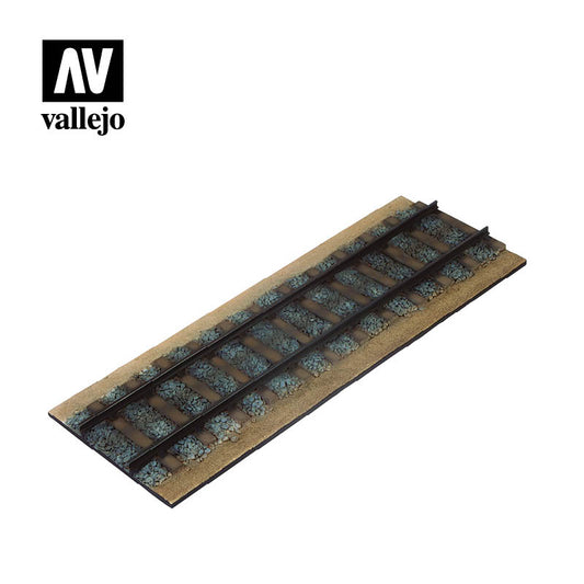 VAL-SC111 - модель фрагмента железнодорожного полотна в уменьшенном масштабе 1:35, 29х10,7 см