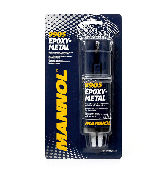 MAN-9905 - двухкомпонентный эпоксидный клей по металлу Mannol 9905 Epoxy-Metal, упаковка: 30 гр. (24 мл.)