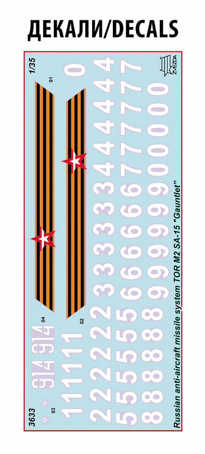 3633 - российский всепогодный тактический зенитный ракетный комплекс "Тор-М2"