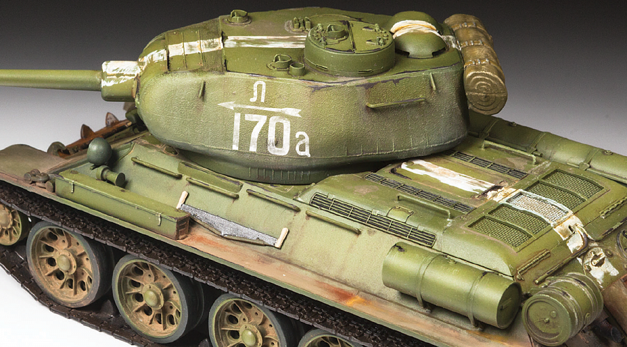 3687 - советский средний танк Т-34/85 периода Великой Отечественной войны, оснащенный 85-мм пушкой