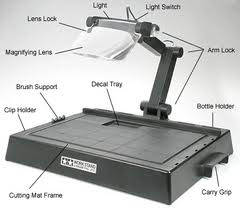 74064 - рабочий стол для работы с увеличительным стеклом и подсветкой