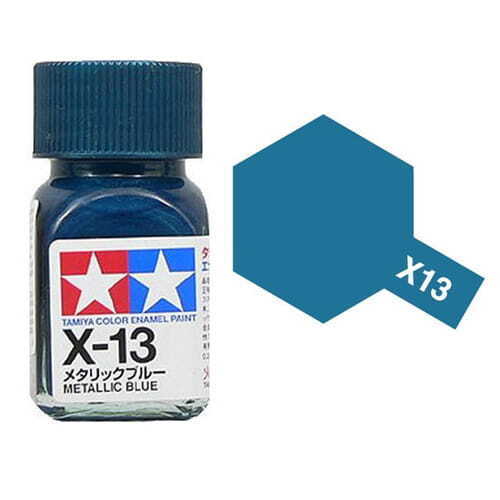 80013 - краска эмалевая, металлик, цвет: синий металлик (X-13 Metallic Blue), флакон: 10 мл.