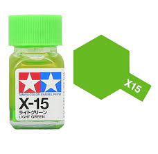 80015 - краска эмалевая, глянцевая, цвет: светло-зеленый (X-15 Light Green), флакон: 10 мл.