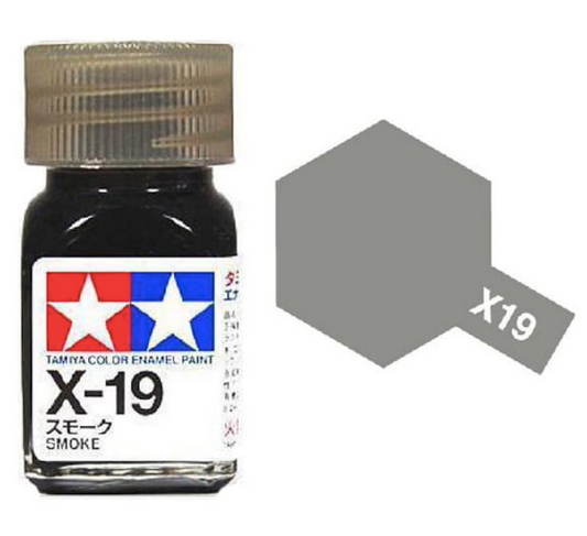 80019 - краска эмалевая, глянцевая, цвет: дымчатый прозрачный (X-19 Smoke), флакон: 10 мл.
