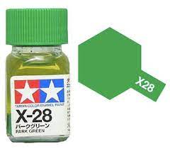 80028 - краска эмалевая, глянцевая, цвет: травянисто-зеленый (X-28 Park Green), флакон: 10 мл.