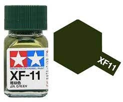 80311 - краска эмалевая, матовая, цвет: зеленый японских ВМС (XF-11 J.N. Green), флакон: 10 мл.
