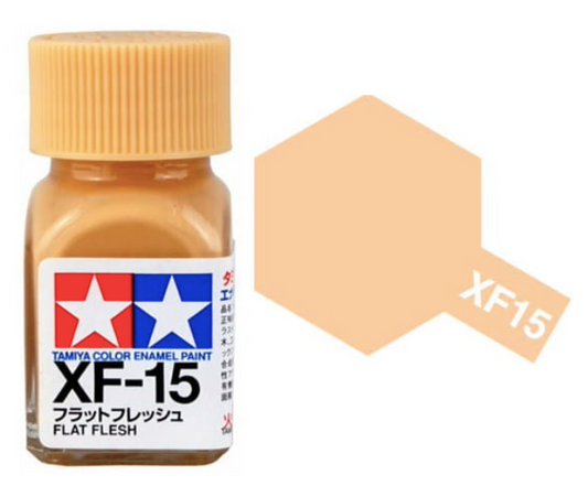 80315 - краска эмалевая, матовая, цвет: телесный (XF-15 Flat Flesh), флакон: 10 мл.