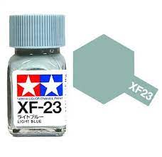 80323 - краска эмалевая, матовая, цвет: светло-голубой (XF-23 Light Blue), флакон: 10 мл.