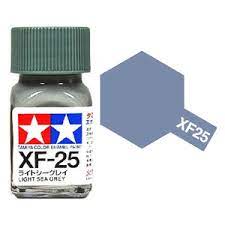 80325 - краска эмалевая, матовая, цвет: морской светло-серый (XF-25 Light Sea Grey), флакон: 10 мл.