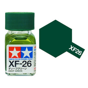 80326 - краска эмалевая, матовая, цвет: темно-зеленый (XF-26 Deep Green), флакон: 10 мл.