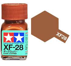 80328 - краска эмалевая, матовая, цвет: темной меди (XF-28 Dark Copper), флакон: 10 мл.