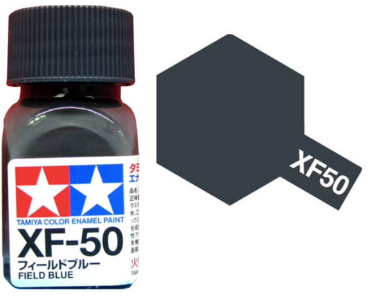 80350 - краска эмалевая, матовая, цвет: полевой синий (XF-50 Field Blue), флакон: 10 мл.