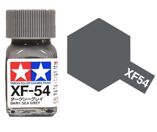 80354 - краска эмалевая, матовая, цвет: морской темно-серый (XF-54 Dark Sea Grey), флакон: 10 мл.