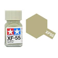 80355 - краска эмалевая, матовая, цвет: палубный бежевый (XF-55 Deck Tan), флакон: 10 мл.