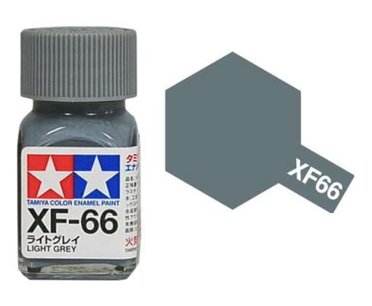 80366 - краска эмалевая, матовая, цвет: светло серый (XF-66 Light Grey), флакон: 10 мл.