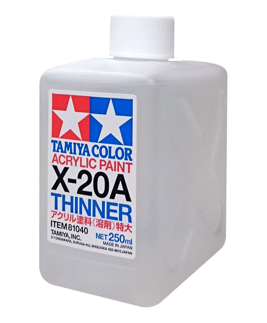 81040 - растворитель для акриловых красок (X-20A Acryllic Paint Thinner), флакон: 250 мл.