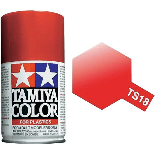 85018 - краска аэрозольная, металлик, цвет: красный металлик (TS-18 Metallic Red), флакон: 100 мл.
