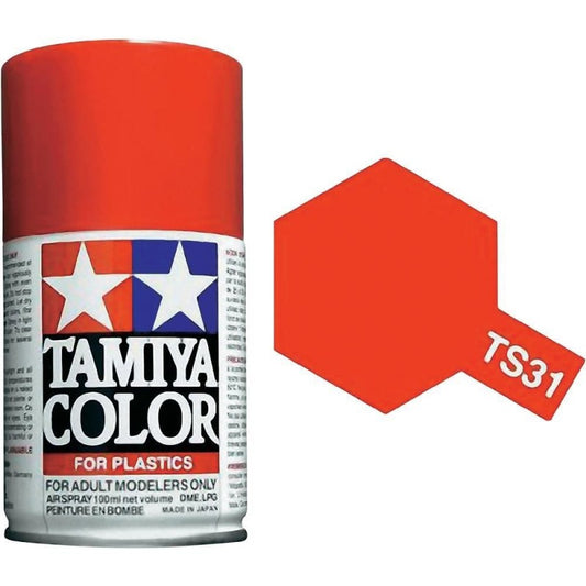 85031 - краска аэрозольная, металлик, цвет: ярко оранжевый (TS-31 Bright Orange), флакон: 100 мл.