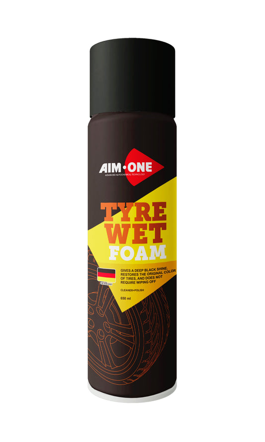 AIM1-AT-500 - чернитель шин пенный Aim-One, баллон: 650 мл.