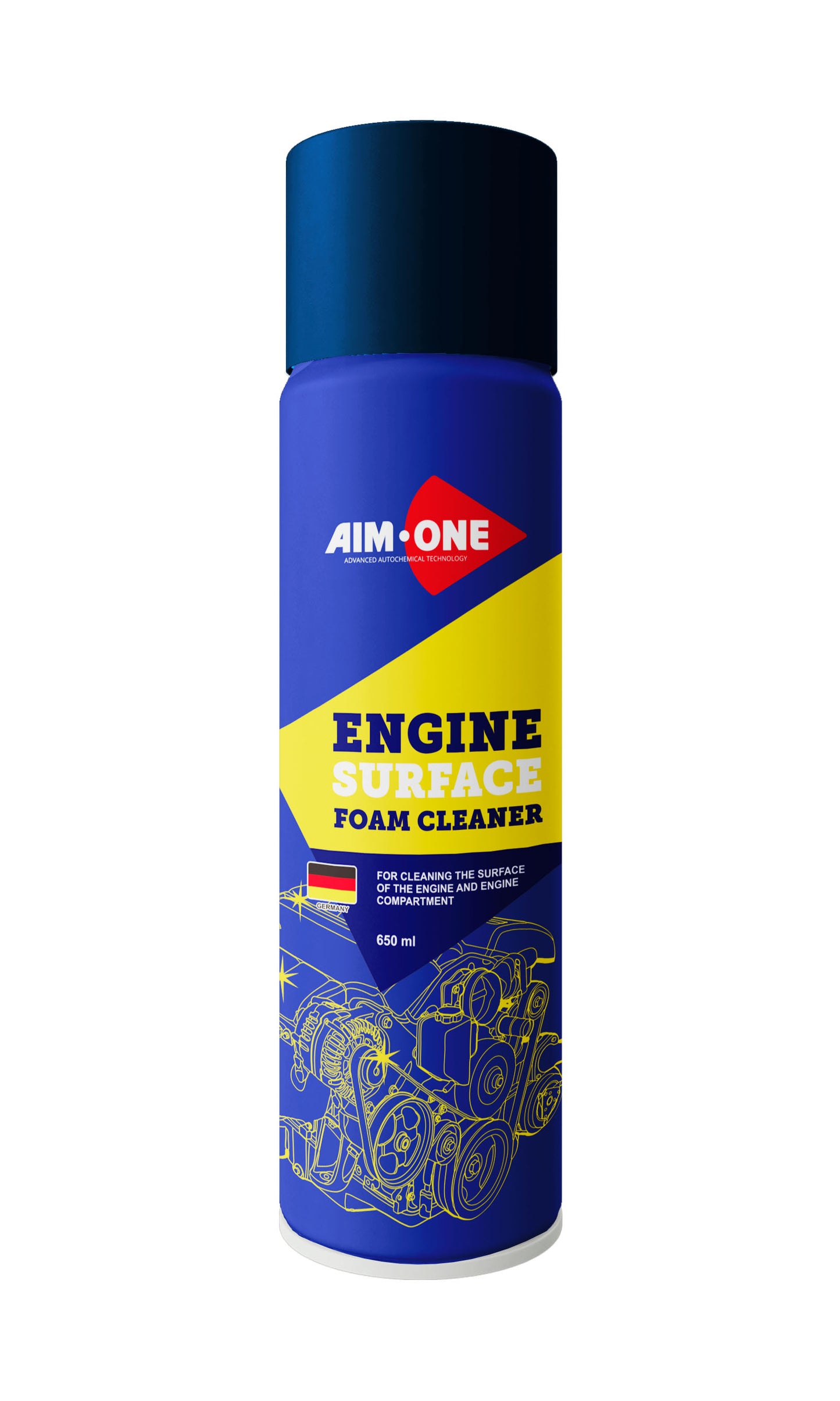 AIM1-EF-400 - пенный очиститель поверхности двигателя Aim-One, баллон: 650 мл.