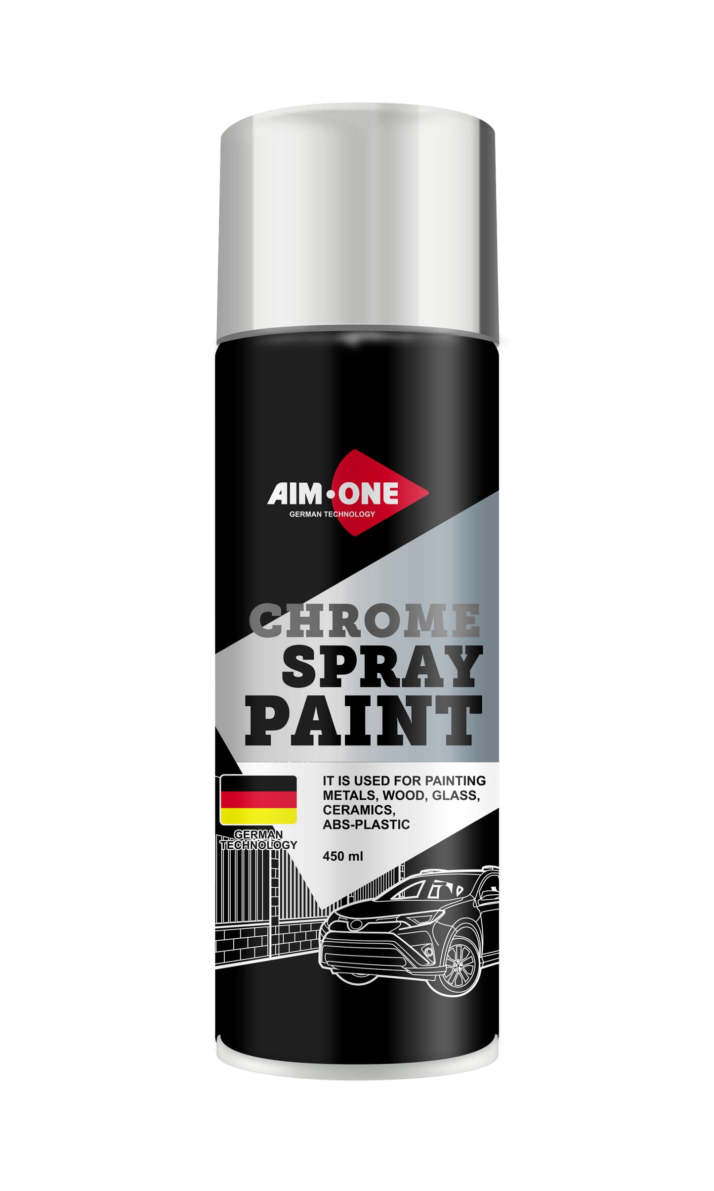 AIM1-SPC-450 - аэрозольная краска супер-хром Aim-One, баллон: 450 мл.