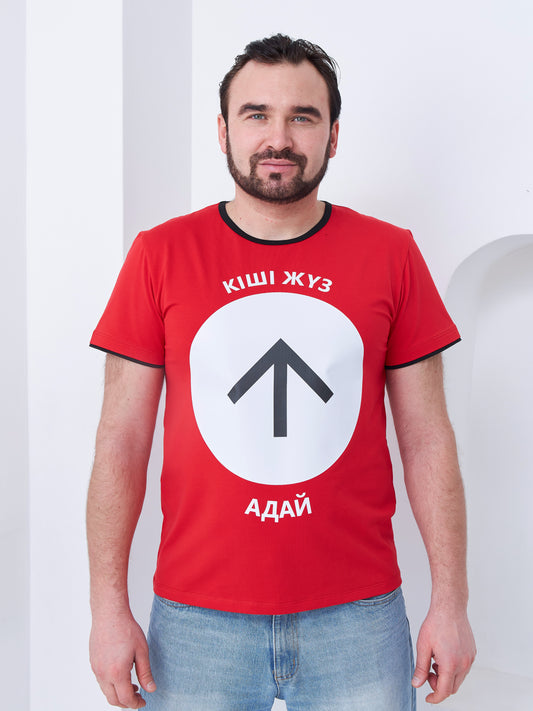 Футболка Атлетик, с тамгой рода "Адай", размер: XL-II, 100% хлопок, унисекс