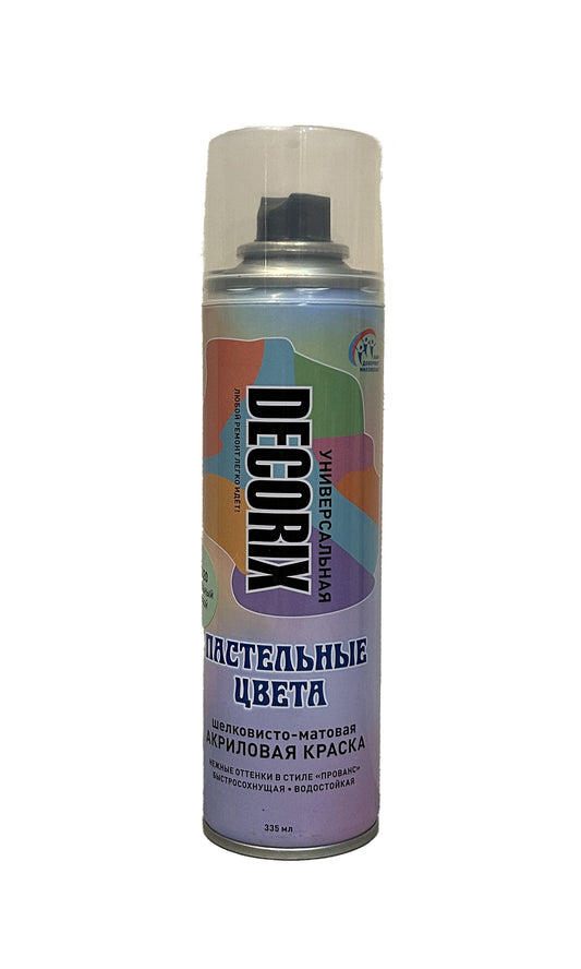 DEC-0132-020 - аэрозольная универсальная краска «Пастельные цвета», цвет: пастельный голубой матовый, баллон: 335 мл.