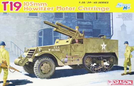 DR-6496 - американская САУ T19 со 105-мм орудием, в комлекте есть фототравление и алюминиевый ствол