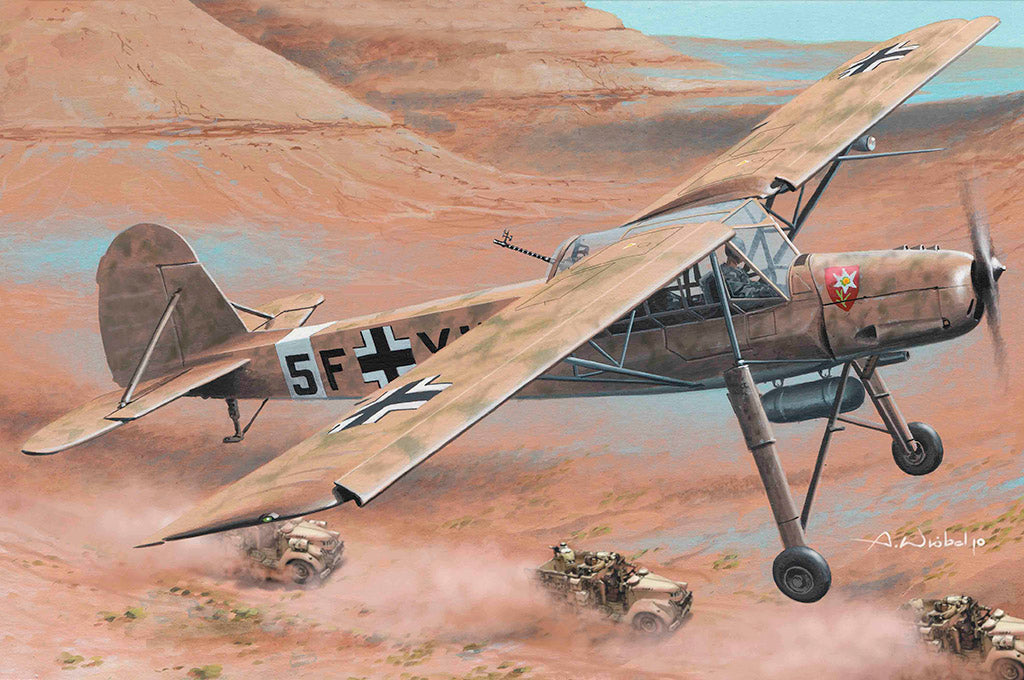 HB-80181 - малый немецкий самолёт Fieseler Fi-156 C-3/TROP Storch (Шторьх)